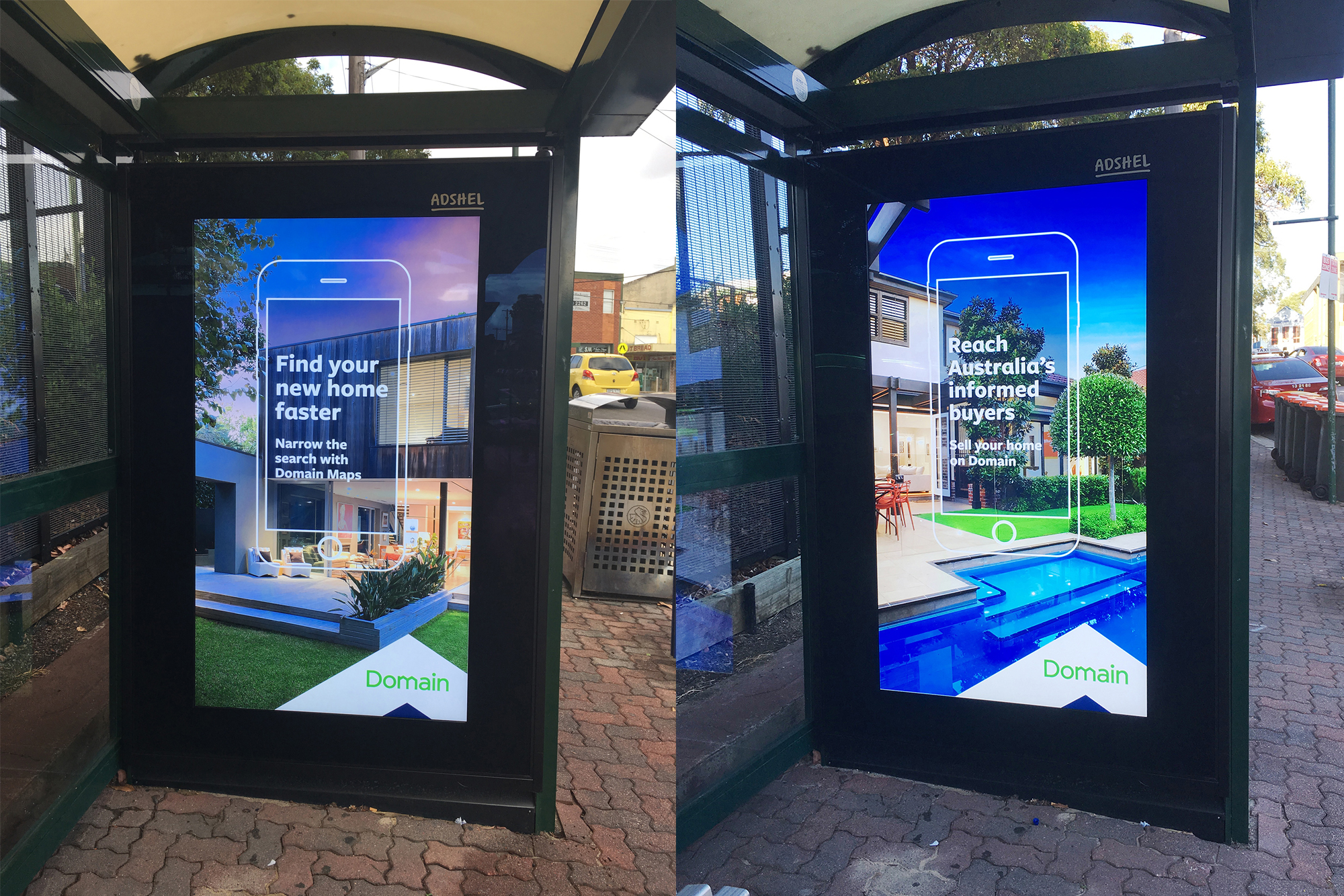 Adshel Street furniture - Bus shelter